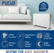 Futura Direct Purus Eco Electric 1200W Panel Heater Setback Timer & Advanced Thermostat Control
