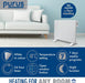 Futura Direct Purus Eco Electric 600W Panel Heater Setback Timer & Advanced Thermostat Control