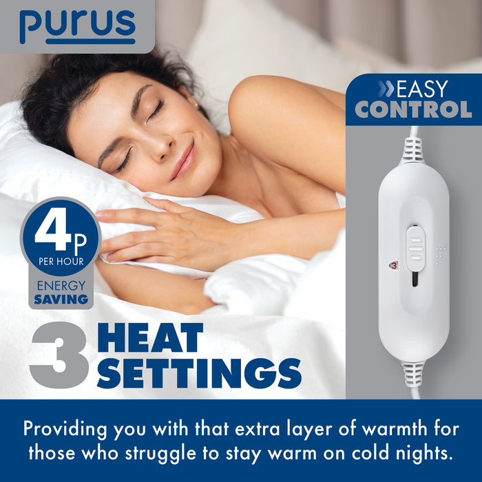 Purus Purus Electric Blanket King Size | King Bed Fitted Under Blanket