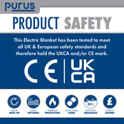 Purus Purus Electric Blanket King Size | King Bed Fitted Under Blanket
