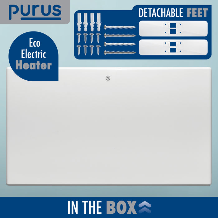 Purus Purus Electric Heater Wall Mounted 1200W | Floor Standing Bathroom Heater