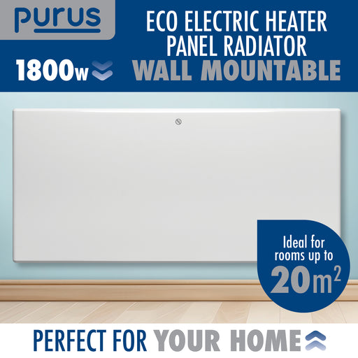 Purus Purus Electric Heater Wall Mounted 1800W | Floor Standing Bathroom Heater