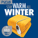 Purus Purus Gold Electric Heated Blanket | Soft Fleece Throw with Timer