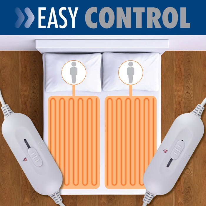 Purus Purus King Size Electric Blanket | Fully Fitted Under Blanket Dual Control