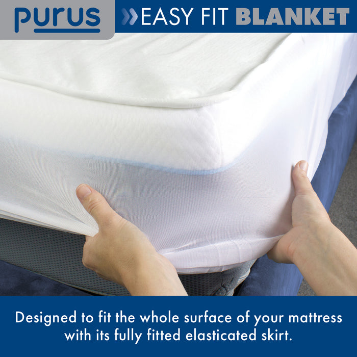 Purus Purus King Size Electric Blanket | Fully Fitted Under Blanket Dual Control