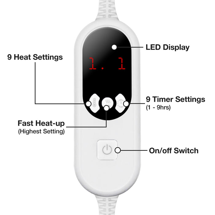 Purus Purus Premium Heated Throw Gold Electric Fleece Blanket Sofa Bed Throw 160 x 120cm