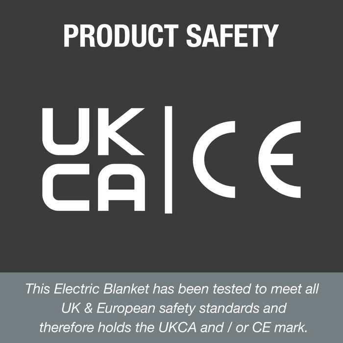 Purus Purus Premium Heated Throw Grey Electric Fleece Blanket Sofa Bed Throw 160 x 120cm