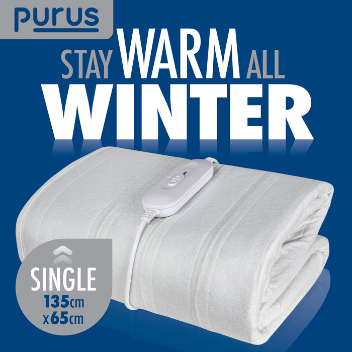 Purus Purus Single Electric Blanket | Fitted Heated Under Blanket