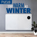 Purus Purus WIFI Electric Wall Panel Heater 1200W | Bathroom Safe White Radiator
