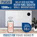 Purus Purus WIFI Electric Wall Panel Heater 1200W | Bathroom Safe White Radiator