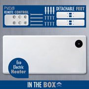 Purus Purus WIFI Electric Wall Panel Heater 2000W | Bathroom Safe White Radiator