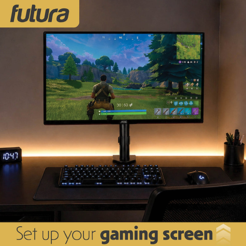 Futura Single Monitor Stand 13 to 32 Inch | Clamp Mount Supports 8kg