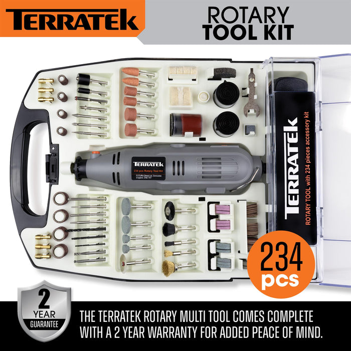 Futura Direct Rotary Multi Tool Kit 135W with 234pc Accessory Set & Storage Case