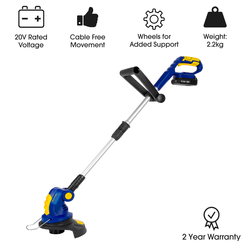 Skotek Skotek Cordless Grass Strimmer | 20V Battery Powered Spool Trimmer
