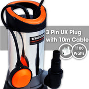 Terratek Submersible Water Pump | 1100W Dirty Water Drainage Pump