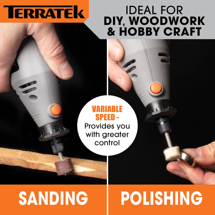 Terratek Terratek 150pc Rotary Multi Tool | Dremel-Compatible Accessories & Case