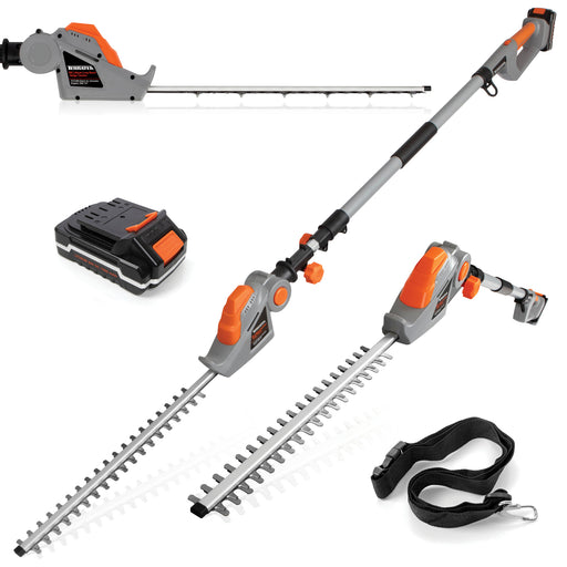 Terratek Terratek 2.4m Long Reach Hedge Trimmer | 20V Cordless Extendable Pole Cutter