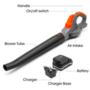 Terratek Terratek 20V Cordless Leaf Blower | Lightweight Garden Blower