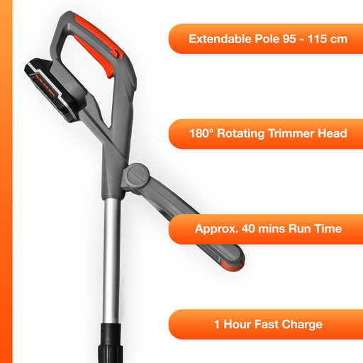 Futura Direct Terratek 20V Electric Cordless Strimmer Grass Trimmer Lightweight 110 x Blades