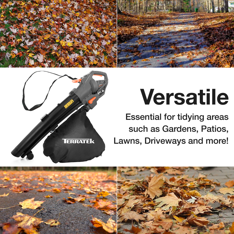 Terratek Terratek 3000W Leaf Blower & Vacuum | 3-in-1 Garden Hoover