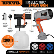 Terratek Terratek 600W Paint Sprayer | 1200ml HVLP Spray Gun