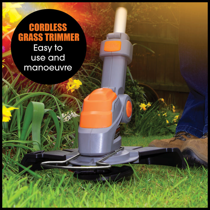 Terratek Terratek Cordless Grass Strimmer | 2 Batteries, Blades & Spool