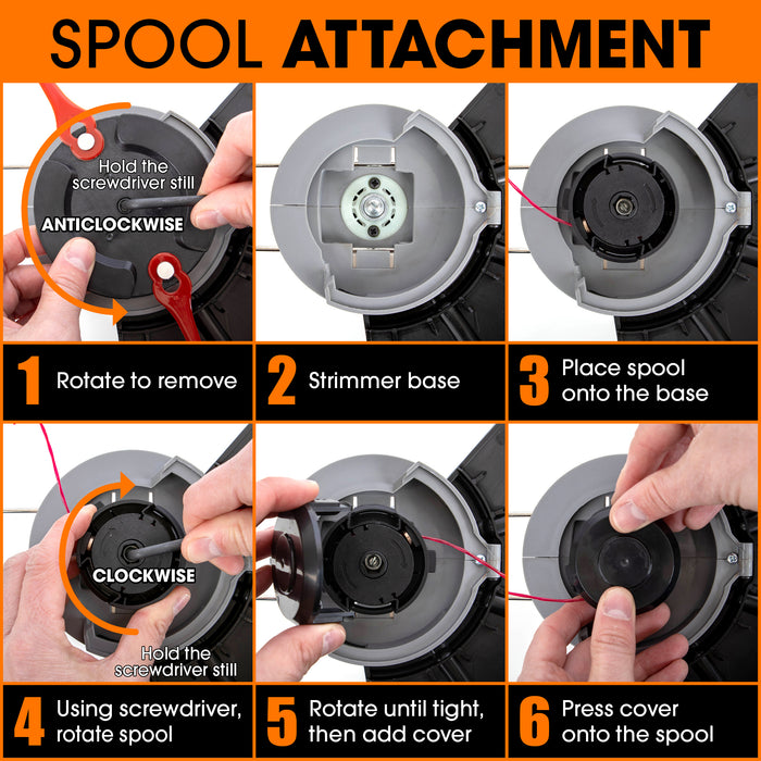 Terratek Terratek Cordless Grass Strimmer | 2 Batteries, Blades & Spool