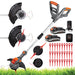 Terratek Terratek Cordless Grass Strimmer | 2 Batteries, Blades & Spool