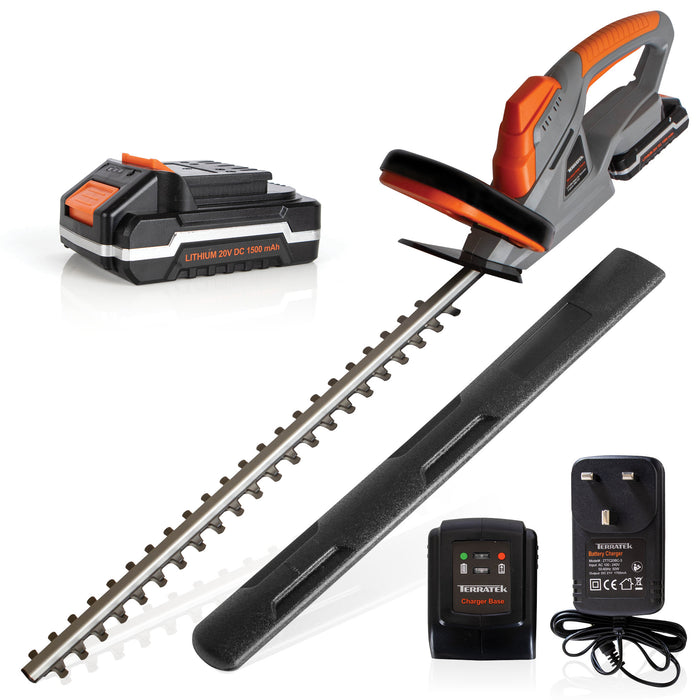 Terratek Terratek Cordless Hedge Trimmer | 20V Fast Charge Hedge Cutter