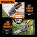 Terratek Terratek Cordless Hedge Trimmer | 7.2V 2-in-1 Battery Hedge Cutter