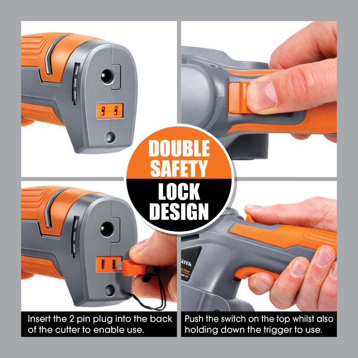 Terratek Terratek Cordless Hedge Trimmer | 7.2V 2-in-1 Battery Hedge Cutter