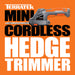 Terratek Terratek Cordless Hedge Trimmer | 7.2V 2-in-1 Battery Hedge Cutter