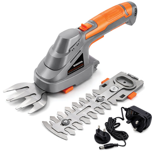 Terratek Terratek Cordless Hedge Trimmer | 7.2V 2-in-1 Battery Hedge Cutter