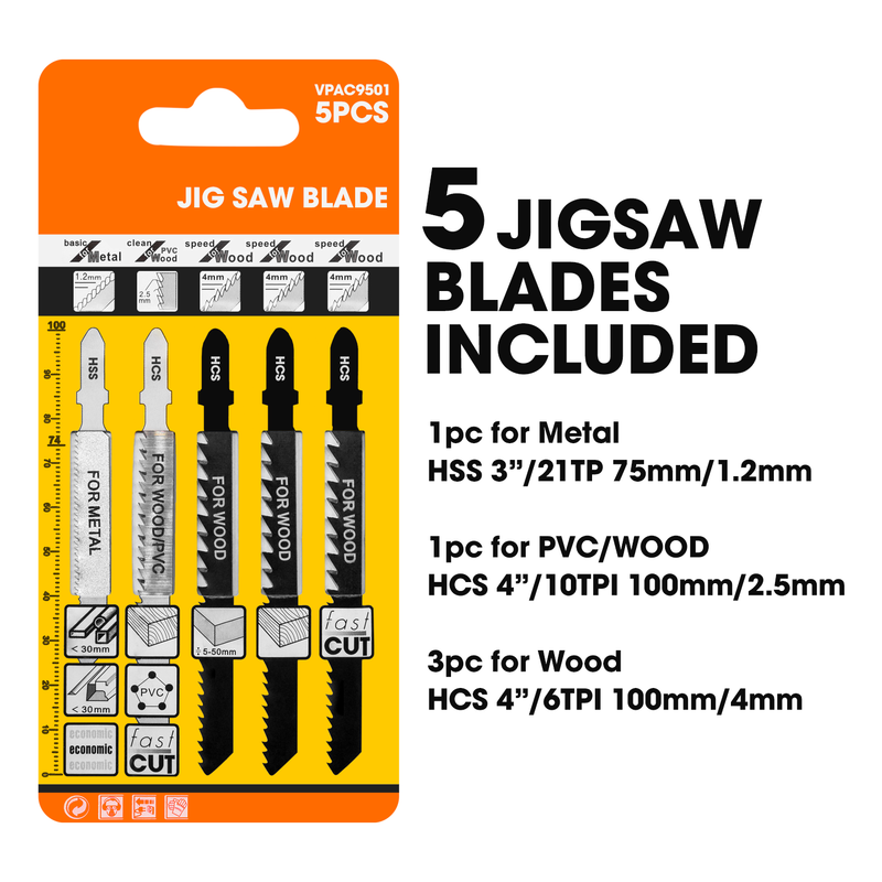 Terratek Terratek Electric Jigsaw | 550W Variable Speed Cutting Tool with Case