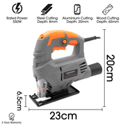 Terratek Terratek Electric Jigsaw | 550W Variable Speed Cutting Tool with Case