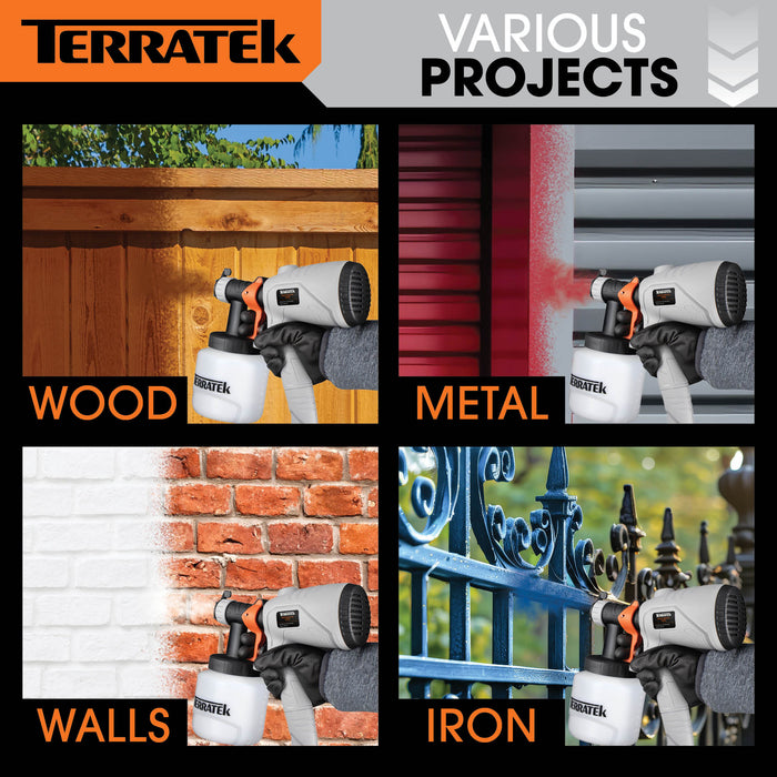 Terratek Terratek Electric Paint Sprayer | 350W Fence Spray Gun Machine