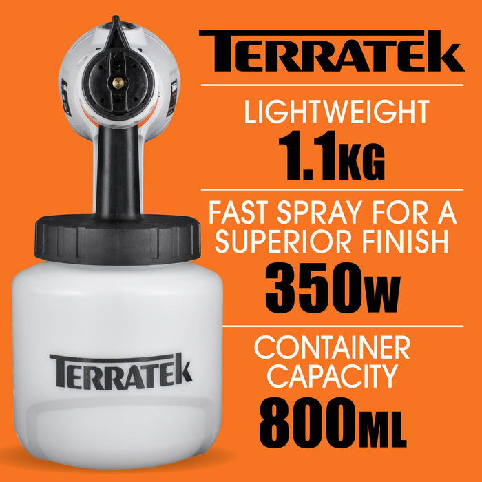 Terratek Terratek Electric Paint Sprayer | 350W Fence Spray Gun Machine