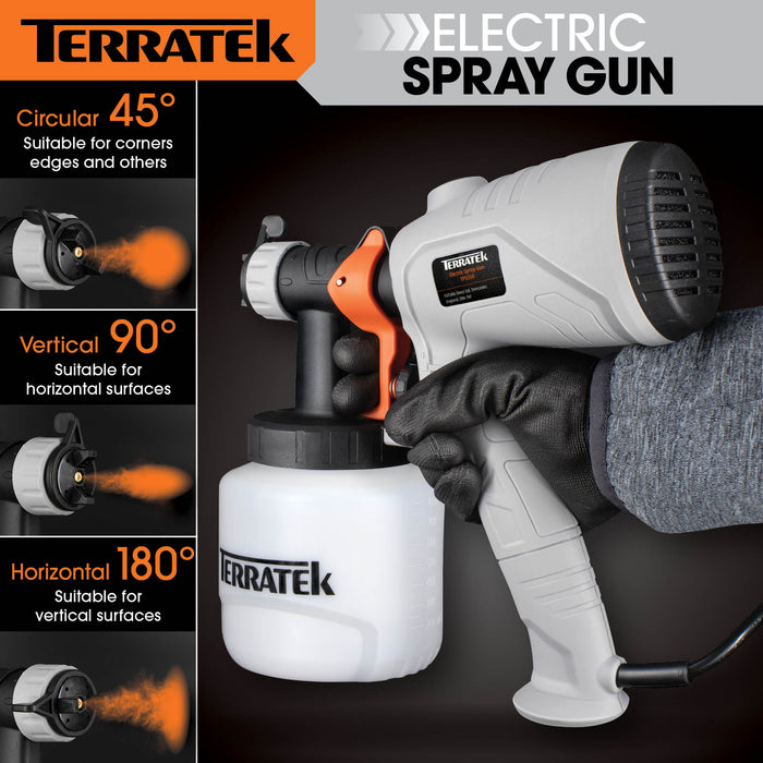 Terratek Terratek Electric Paint Sprayer | 350W Fence Spray Gun Machine
