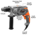 Terratek Terratek Hammer Drill | 1050W Corded Electric Drill