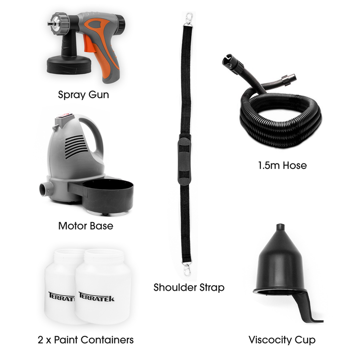 Terratek Terratek HVLP Paint Sprayer | 650W Fence & Wall Spray Gun