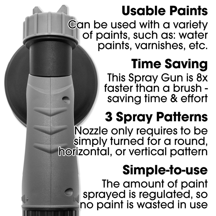 Terratek Terratek HVLP Paint Sprayer | 650W Fence & Wall Spray Gun