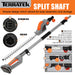 Terratek Terratek Long Reach Hedge Trimmer | 20V Cordless Pole Cutter with 2 Batteries