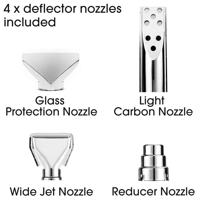 Futura Direct Terratek Pro 2000W Heat Gun Professional Hot Air Gun, Variable Temperature Control 80°C - 600°C