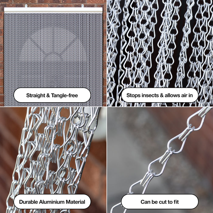 Vermatik Vermatik Fly Screens for Doors | Chain Fly Bug Curtain Screen