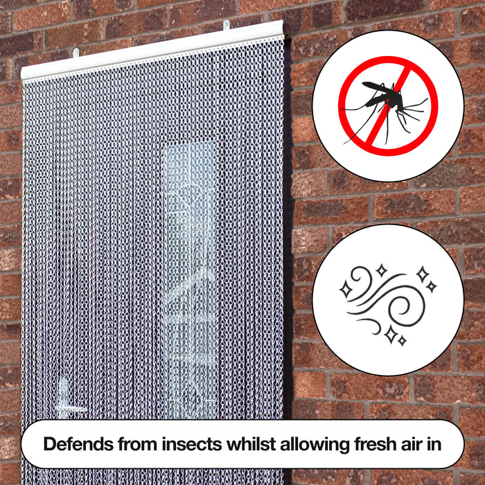 Vermatik Vermatik Fly Screens for Doors | Chain Fly Bug Curtain Screen