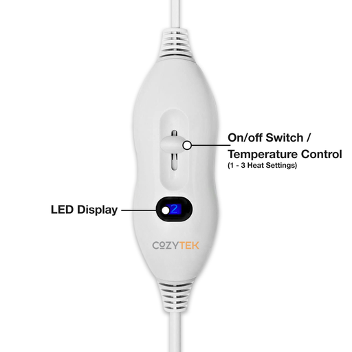 Cozytek Cozytek Luxury Single Electric Blanket Under Blanket