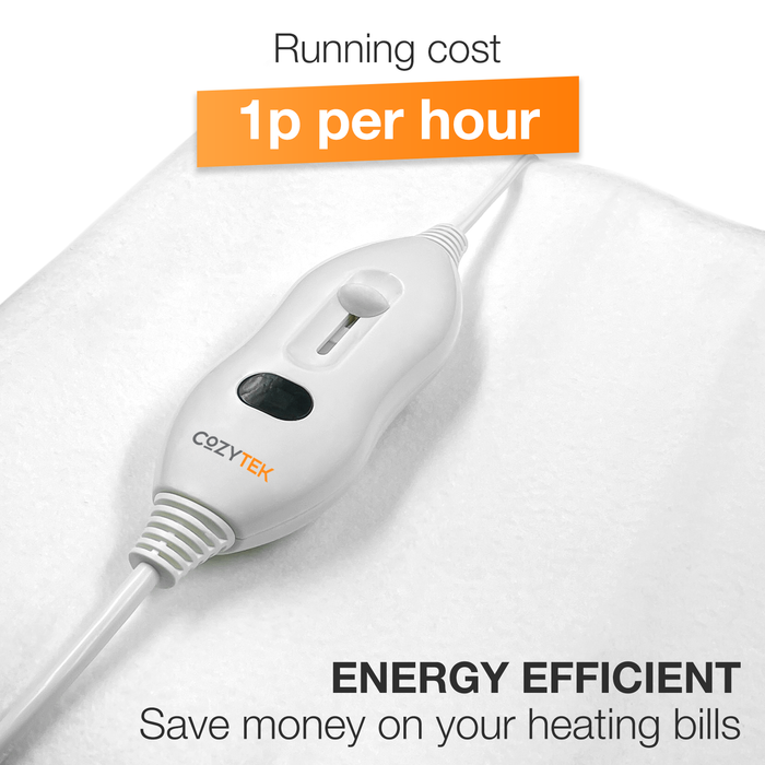 Cozytek Cozytek Luxury Single Electric Blanket Under Blanket