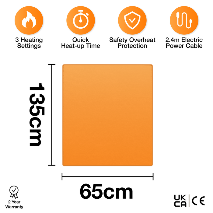 Cozytek Cozytek Luxury Single Electric Blanket Under Blanket