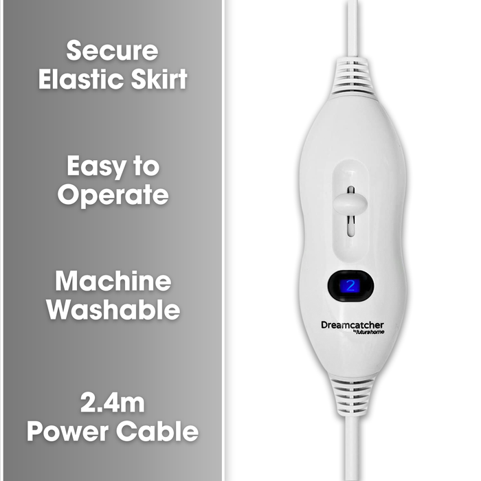 Futura Direct Dreamcatcher Single Electric Blanket Underblanket Full Size Single Bed Size 90 x 190cm