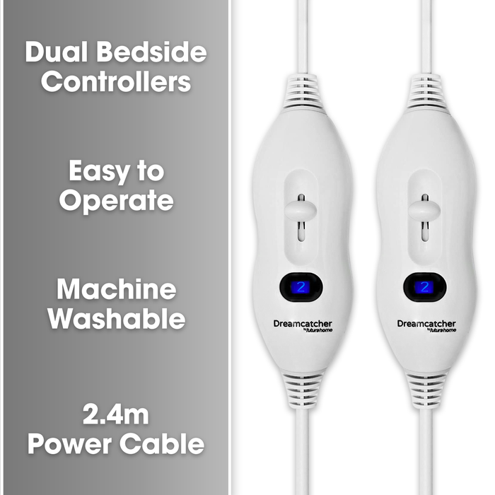 Futura Direct Dreamcatcher Super King Size Electric Blanket Luxury Polyester SuperKing Size Bed 203 x 182cm